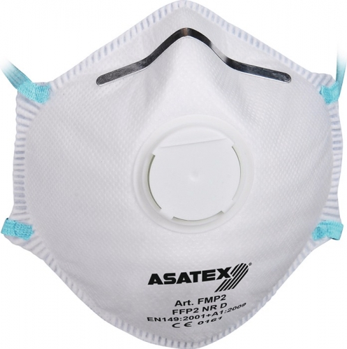 Asatex Atemschutzmaske FFP 2/V NR D m.Ausatemventil  15er-Pack